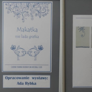 Wystawa makatek, którą opracowała Ada Rybka